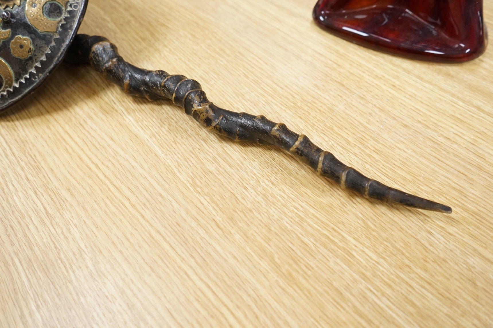 A 19th century Indian Madu (parrying weapon), 56cm in length